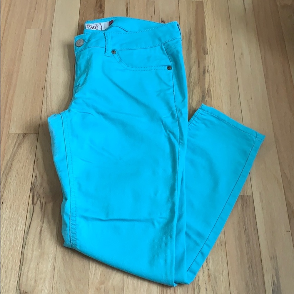 Bright Blue pants! Ankle length!